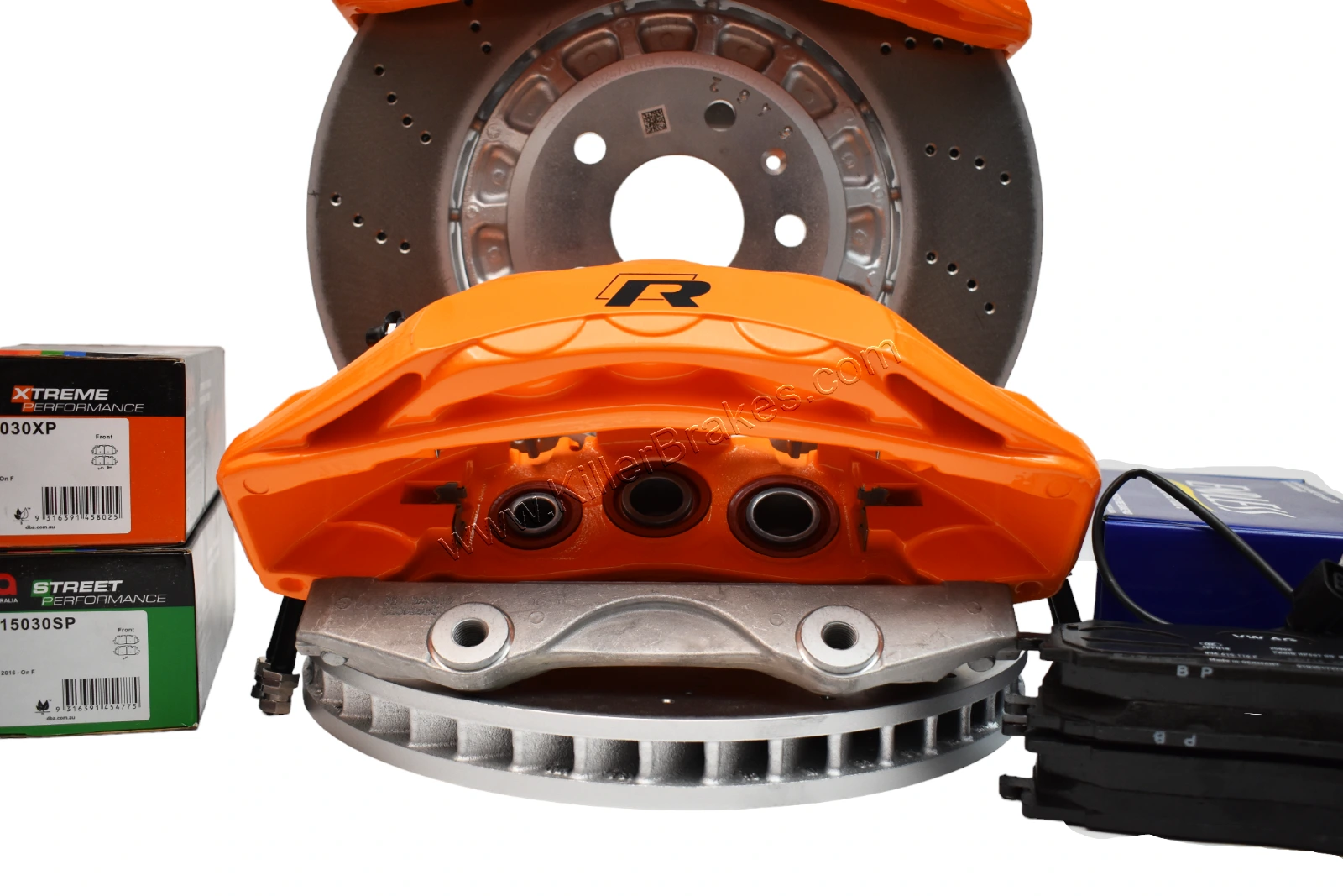 Front Audi Rsq F Rs Y Brake Kit Akebono Pot Orange Lamborghini