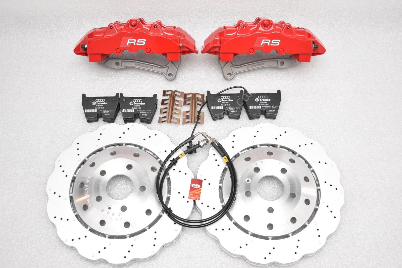 Audi RS Full Big brake upgrade Brembo 8 Pot Calipers Brand NEW