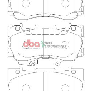 Ford Mustang 2.3 Turbo Front Street Performance Brake Pads DB9011SP