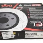 Rear Mercedes A45 AMG DBA42699S Brake Discs 330x22mm 4000 series T3 Slotted