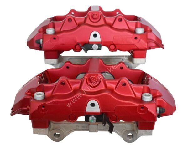 Front Audi Rs4 RS5 B8 R8 Brake Calipers 8T0615107 8T0615108 Brembo 8Pot Red anodized New
