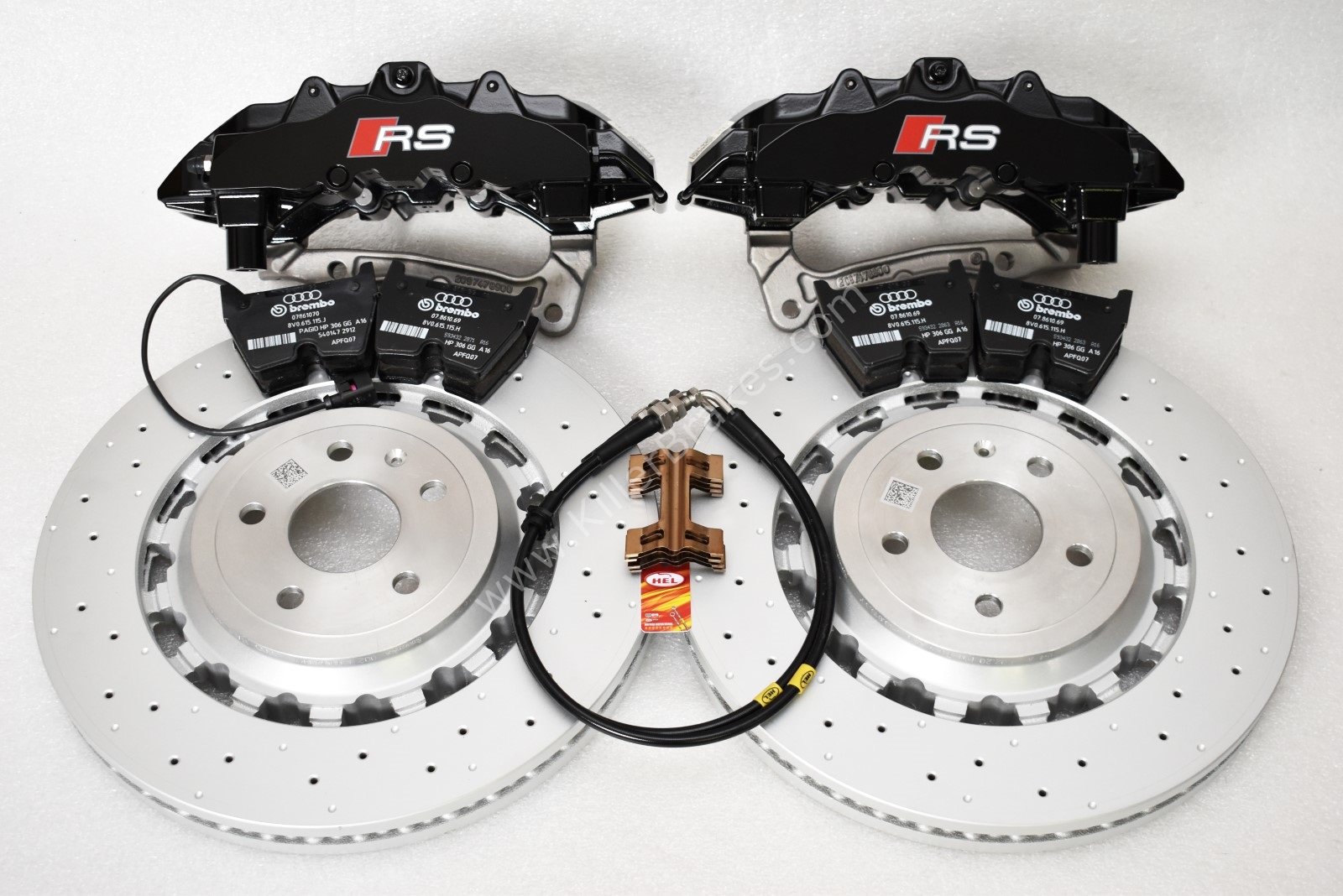 Front Audi TTRS 8S FL Brake Kit Brembo 8Pot Calipers 370x34mm