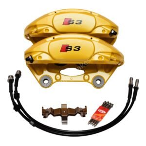 Porsche Macan Brembo 4pot Calipers 95B615123F 95B615124F MQB Direct Upgrade with Lines NEW