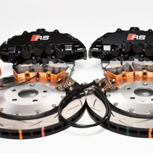 Audi TTRS 8S Big Brake Upgrade Brembo 8Pot Calipers 370x34mm Slotted 2-piece DBA 53912SLVS