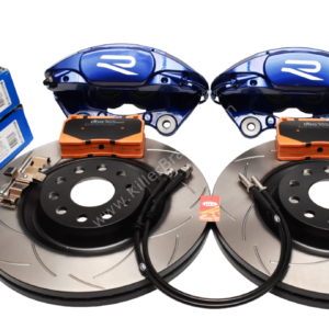 MQB Brake Kit Porsche Macan Brembo 4pot DBA 345x30mm Slotted discs NEW with color/logo options