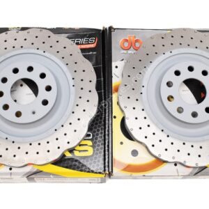 Front DBA42808WSLVXD Wave Brake Discs 345x30mm 4000 series Drilled New Golf 6R S3 8P