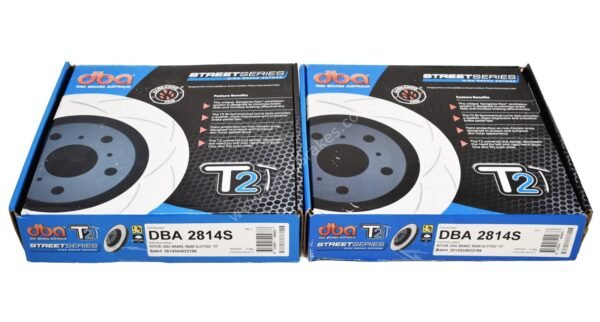 Rear DBA2814S Brake Discs 272x10mm Street Series T2 Slotted New