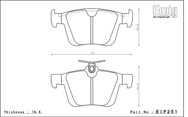 Rear ENDLESS EIP251MX87 brake pads AUDI Rs3 8v TTRS 8S S3 8V Golf 7R