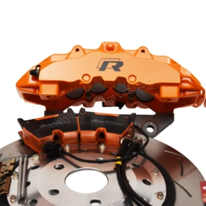 Audi RS Big Brake Upgrade Brembo 8Pot Calipers DBA 370x32mm 52842SLVS Brake discs Orange Lamborghini