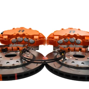 Audi RS Big Brake Upgrade Brembo 8Pot Calipers DBA 370x32mm 52842SLVS Brake discs Orange Lamborghini