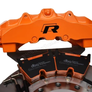 Audi RS Big Brake Upgrade Brembo 8Pot Calipers DBA 370x32mm 52842SLVS Brake discs Orange Lamborghini