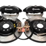 Front Cupra Performance Pack Brembo 4pot Brake Calipers 340mm 345mm Adapters VBT 5F0615105 5F0615106 Black New