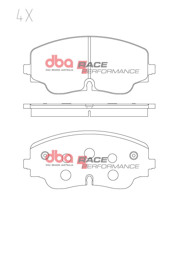 Front AUDI S3 8Y Golf 8R 8GTI Clubsport Tiguan R DBA DB15271RP Race Performance brake pads