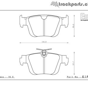 Rear ENDLESS EIP348 MX87 brake pads Audi Rs3 8y Golf 8R S3 8y Cupra Formentor