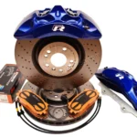 Front Custom Akebono 6pot MQB Brake Kit Lapiz Blue Mercedes 375x36mm New