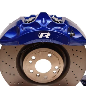 Front Custom Akebono 6pot MQB Brake Kit Lapiz Blue Mercedes 375x36mm New