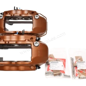 Front Cupra Brembo 4pot Brake Calipers 5F0615105 5F0615106 Copper color New