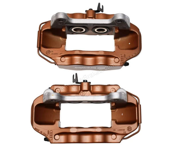 Front Cupra Brembo 4pot Brake Calipers 5F0615105 5F0615106 Copper color New