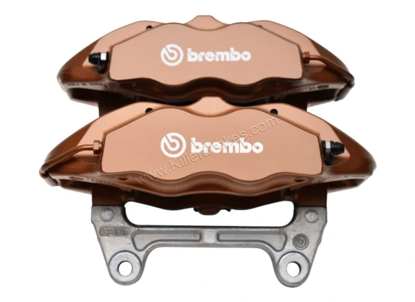 Front Cupra Brembo 4pot Brake Calipers 5F0615105 5F0615106 Copper color New