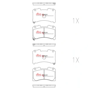 Front Toyota Yaris GR DBA DB15147RP Race Performance brake pads