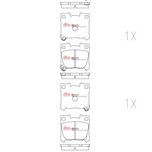 Rear Toyota Yaris GR DBA DB15148RP Race Performance brake pads